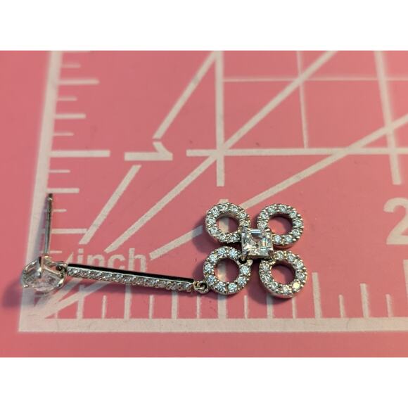 Signed Daniel K DANI 'Clover' Drop Earrings & Pendant Necklace Set - Picture 6 of 16